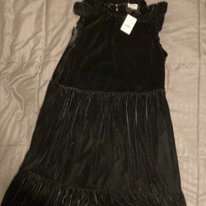 JCREW BLACK VELVET DRESS